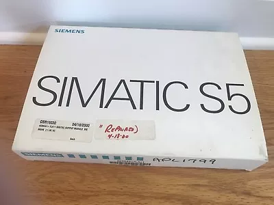 Buy Siemens Simatic S5 Digital Output Module  6es5441-7la11 6es54417la11  Repaired  • 41.25$