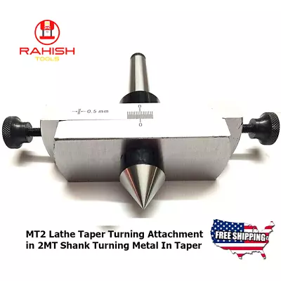 Buy 2MT Lathe Taper Turning Attachment In MT2 Shank Turning Metal In Taper USA • 47.49$