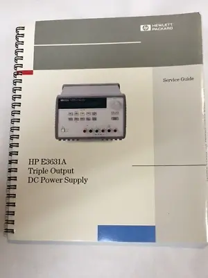 Buy HP E3631A Service Guide Manual, 5th Edition E0999, E3631-90011  ^ • 30$