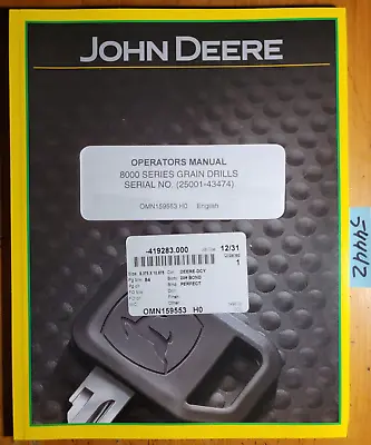 Buy John Deere 1890 1895 SFP No-Till Air Drill 745101-750100 Operator Manual 1/12 • 45$