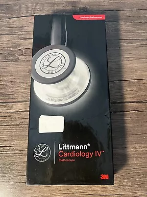 Buy New Littmann 6163 Cardiology IV Stethoscope 27in. - Black Tube With Black Tip • 179.99$
