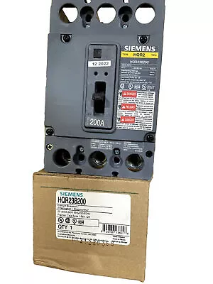 Buy NEW Siemens HQR23B200 3p 240v 200a 65k Circuit Breaker NEW IN BOX • 695$