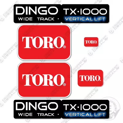 Buy Toro Dingo TX-1000 Decal Kit Vertical Lift WIDE TRACK - 7 YEAR OUTDOOR 3M VINYL! • 74.95$