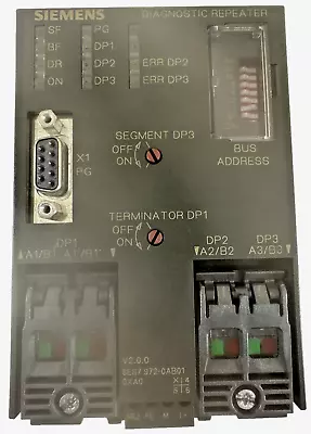 Buy Siemens 6ES7972-0AB01-0XA0 Diagnostic Repeater For Profibus DP, Used (G4) • 199.99$