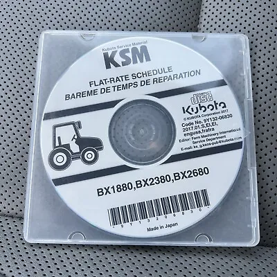 Buy Kubota BX1880 BX2380 BX2680 Flat Rate Manual CD • 19.95$