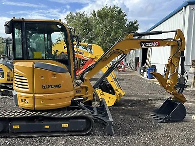 Buy 2022 XCMG XE35U Mini Excavator Crawler Backhoe Cab Kubota 200hrs Hydraulic Thumb • 39,999$