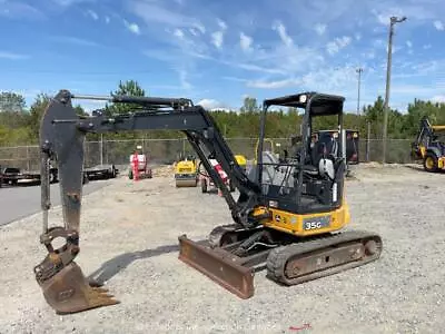 Buy 2018 John Deere 35G Mini Excavator Backhoe Aux Hydraulics Q/C Blade • 1$