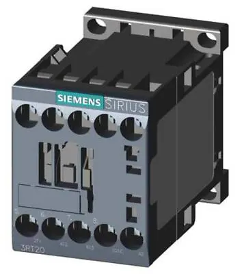 Buy SIEMENS IEC Magnetic Contactor, 3 Poles, 220/240 V AC, 9 A, 3RT20161AP62 • 96$