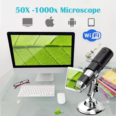 Buy WIFI Digital Microscope Camera 1000x Coin Magnifier  For Ipad Soldering Scope • 26.99$