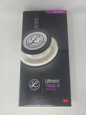 Buy 3M Littmann Classic III Stethoscope MirrorFinish, Ceil Blue Tube, Smoke Stem • 119$
