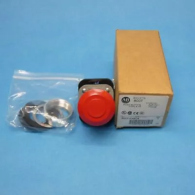 Buy Allen Bradley 800T-FX6D4 E-Stop Push Button Red 1 NCLB Pull/Pull New • 89.99$