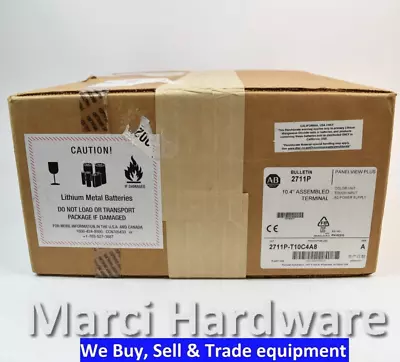 Buy Sealed Allen Bradley 2711P-T10C4A8 Panelview Plus 1000 Color Touch Display Panel • 2,430$