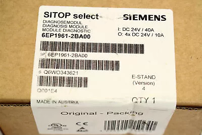 Buy 1PC Siemens 6EP1961-2BA00 Diagnostic Module 6EP1 961-2BA00 New In Box 1 Year War • 265$