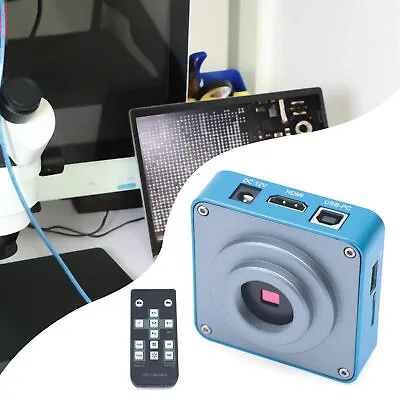 Buy New HD 1080p HDMI Industrial Digital Video Microscope Camera C Mount USB Blue • 76.95$