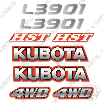 Buy Kubota L3901 Decal Kit Tractor Decals  - 3M VINYL Aftermarket Sticker Set! • 64.95$