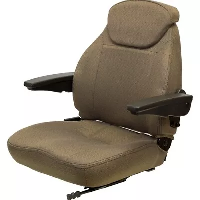 Buy Fits Caterpillar Excavator Seat Assembly - Fits Various Models - Brown Cloth • 349.99$