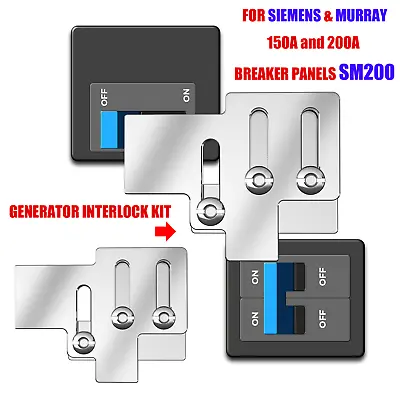 Buy SM200 Generator Interlock Kit For Siemens & Murray 150 & 200 Amp LISTED Panels • 39.99$