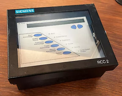 Buy Siemens RCC-2 Fire Alarm Remote Command Center Annunciator Display MXL-IQ • 329.99$