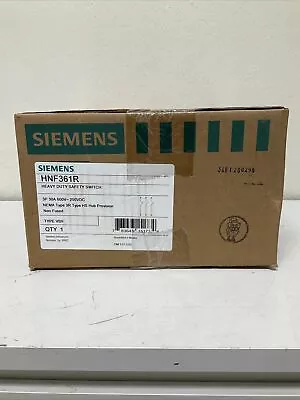 Buy New Siemens HNF361R 30 Amp, 600 Volt, Outdoor, Non-Fusible Disconnect • 130$