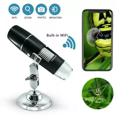 Buy 1000X WiFi Microscope Camera Magnifier USB Digital For IPhone Android • 28.01$