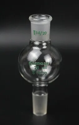 Buy Chemglass Glass 25mL Kugelrohr Single-Bulb Distilling Adapter 14/20 Joint • 21.99$