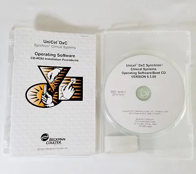 Buy Unicel DxC 600/800 Synchron Operating Software/ Boot CD V5.3.05 REF B29813-AA • 149$