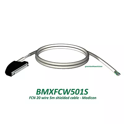 Buy *NIB SCHNEIDER ELECTRIC BMXFCW501S FCN 20 WIRE 5M SHIELDED CABLE Modicon 40-way • 134$