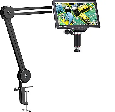 Buy TOMLOV HDMI Digital Video Soldering Microscope 1200X Flexible Arm +Ring Light • 225$