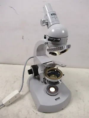 Buy Zeiss Polarizing Monocular Microscope Standard 04 W/ Bertrand Lens, Light Source • 399.95$