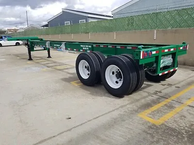 Buy New 2023 40 Ft Gooseneck Container Chassis Trailer Flatbed Dual Axle • 15,000$