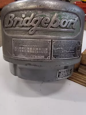 Buy Bridgeport Milling Machine STEP PULLEY HEAD ONLY Parts Series 1  • 225$