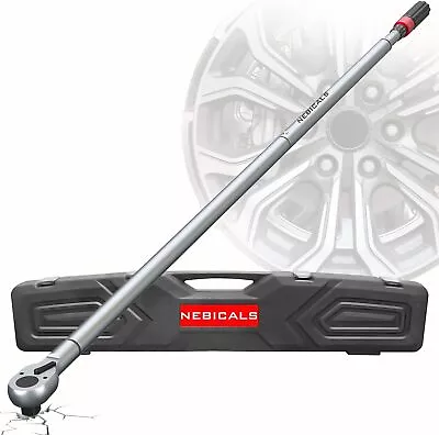 Buy 1-Inch Drive Click Torque Wrench 200-1000 FT.LB/271-1356.7N.M 71'' Length • 214.99$
