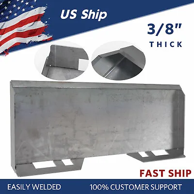 Buy 3/8  Skid Steer Mount Plate Tractor Quick Attachment Tach Steel Plate Heavy Duty • 164.99$