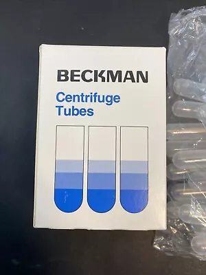 Buy Beckman Coulter Centrifuge Tube 10 Ml Polyallomer Thick Wall Pack Of 25 Tubes • 90$