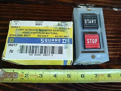 Buy NOS Square D 9001 BG 201 Push Button Station Start-Stop Series A • 64.99$