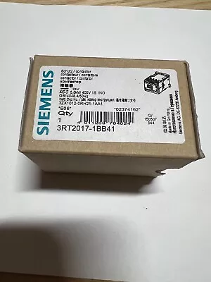 Buy Siemens 3RT2017-1BB41 Ac Contactor 24v-dc 20a Amp 7-1/2hp • 35$