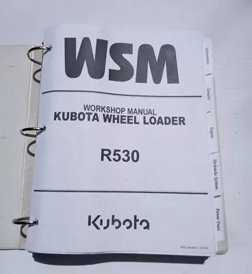 Buy KUBOTA R530 WHEEL LOADER Tractor Workshop Manual OEM • 59.99$