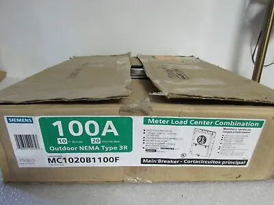 Buy Siemens Combination Meter Load Center 100A-Model MC1020B1100F • 125$