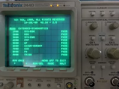 Buy Calibrated Tektronix 2440 Oscilloscope 300MHz 2CH Was $10Knew In 1990 • 600$