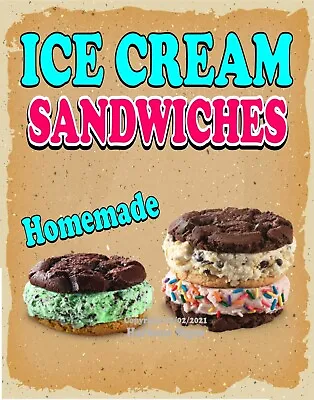 Buy Ice Cream Sandwich DECAL (CHOOSE YOUR SIZE) V Food Truck Concession Sticker • 12.99$