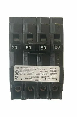 Buy SIEMENS Q22050CT 20 Amp 1 Pole 50 Amp 2 Pole 240V Quad Circuit Breaker • 54.95$