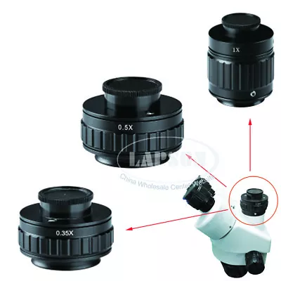 Buy M38 CTV 0.35X 0.5X C-Mount Camera Adapter Lens For Trinocular Microscope Amscope • 59.99$