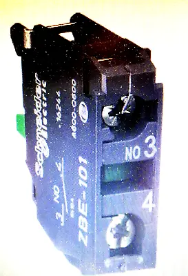 Buy Schneider Electric Zbe-101 Contact Block, 22mm (1 Nc), 10amp @ 600vac Momentary • 20$