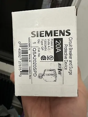 Buy “new” Siemens QP 20-Amp 2-Pole Main Circuit BreakerItem #2503258 | #QSA2020SPD • 89$