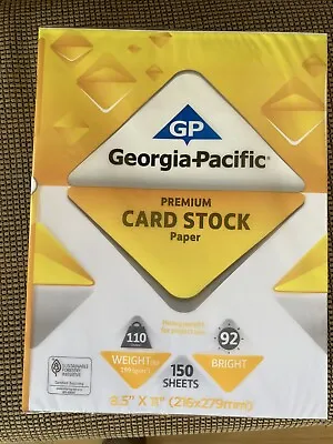 Buy Georgia Pacific Premium Card Stock Paper- White • 3$