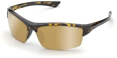Buy Delta Plus Sonoma Safety Glasses Tortoise Frame Gold Mirror Lens ANSI Z87 • 15.49$