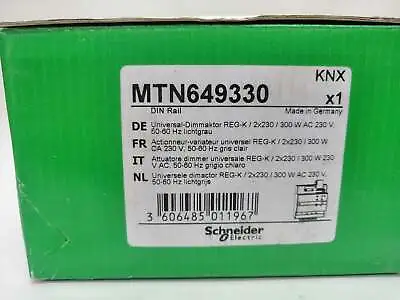 Buy New | Schneider Electric | MTN649330 | Universal Dimming Actuator REG-K/2X230/30 • 185$