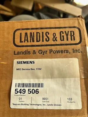 Buy Landis & Gyr / Siemens 549-506 Modular Equipment Controller (MEC) • 99$