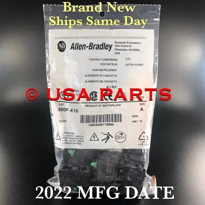 Buy ALLEN BRADLEY 800F-X10 Pack Of 10 **New In Bag** SEALED. Ships Same Day By 6 Pm • 279$