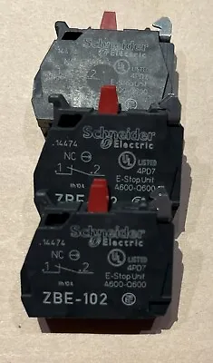 Buy New PACK Of 3-Schneider Electric  ZBE-102  Contact Block 1 N.C. Contact 10 Amp • 20$